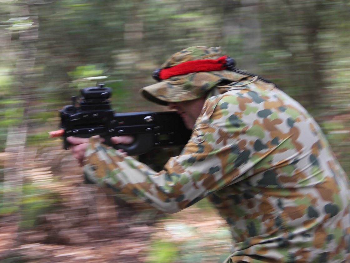 Two acres of Australian bushland arena at Battlezone Laser Tag